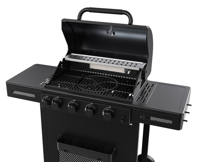 Gassgrill med 4 brennere og bakbrenner – Grillexpert